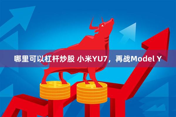 哪里可以杠杆炒股 小米YU7，再战Model Y